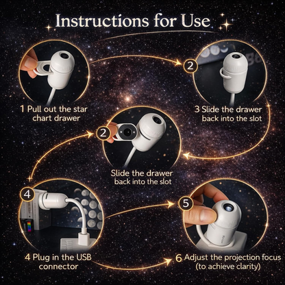 GalaxyMini™ 2-in-1 Night Light Projector